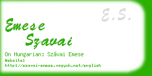 emese szavai business card