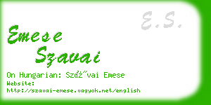 emese szavai business card